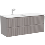 Тумба 120 см SNOB R Doha Soft Левая ПОДВЕСНАЯ Sancos с умывальником CN7006L
