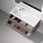 Тумба 120 см SNOB R Doha Soft Левая ПОДВЕСНАЯ Sancos с умывальником CN7006L — изображение 5