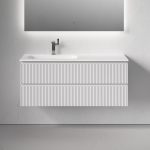Тумба 120 см Левая ПОДВЕСНАЯ Sancos SNOB R Bianco с умывальником CN7006L — изображение 4