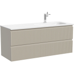 Тумба 120 см ПОДВЕСНАЯ Правая Sancos SNOB R Beige Soft с умывальником CN7006R