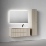 Тумба 120 см ПОДВЕСНАЯ Правая Sancos SNOB R Beige Soft с умывальником CN7006R — изображение 2