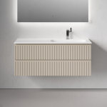 Тумба 120 см ПОДВЕСНАЯ Правая Sancos SNOB R Beige Soft с умывальником CN7006R — изображение 4