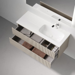 Тумба 120 см ПОДВЕСНАЯ Правая Sancos SNOB R Beige Soft с умывальником CN7006R — изображение 5