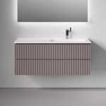 Тумба 120 см SNOB R Doha Soft Правая ПОДВЕСНАЯ Sancos с умывальником CN7006R — изображение 4