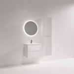Тумба 70 см ПОДВЕСНАЯ Sancos СНОБ Р 390 (Snob R 390) Белый матовый (Bianco) с умывальником CN7029 — изображение 3