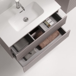 Тумба 80 см SNOB R Doha Soft ПОДВЕСНАЯ Sancos с умывальником CN7026 — изображение 4