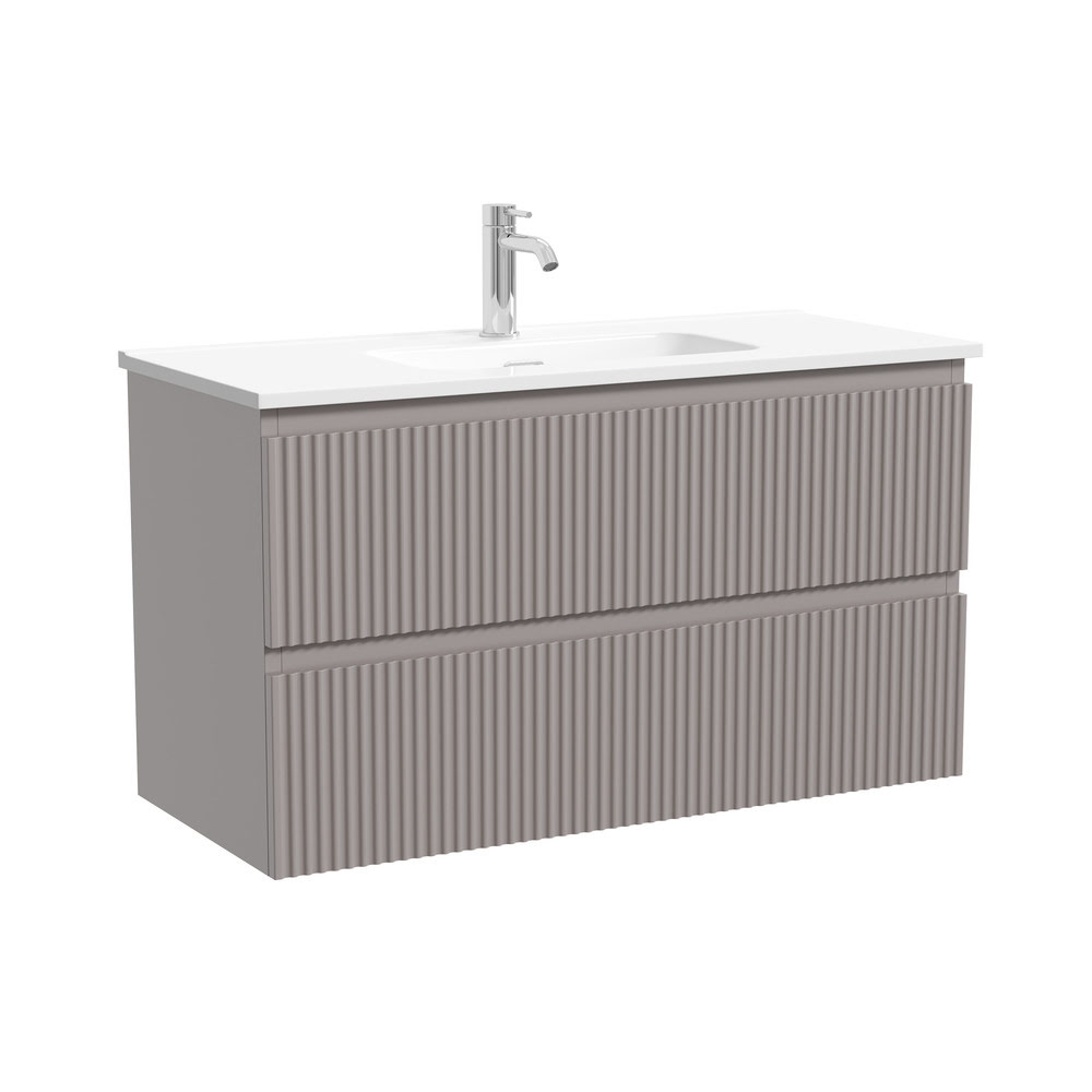 snr90-39sm_1 Тумба 100 см SNOB R Doha Soft ПОДВЕСНАЯ Sancos с умывальником CN7027 — изображение 1