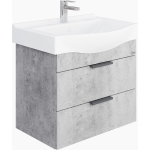 Тумба 65 см ДЕВИС ПОДВЕСНАЯ Бетон чикаго с умывальником