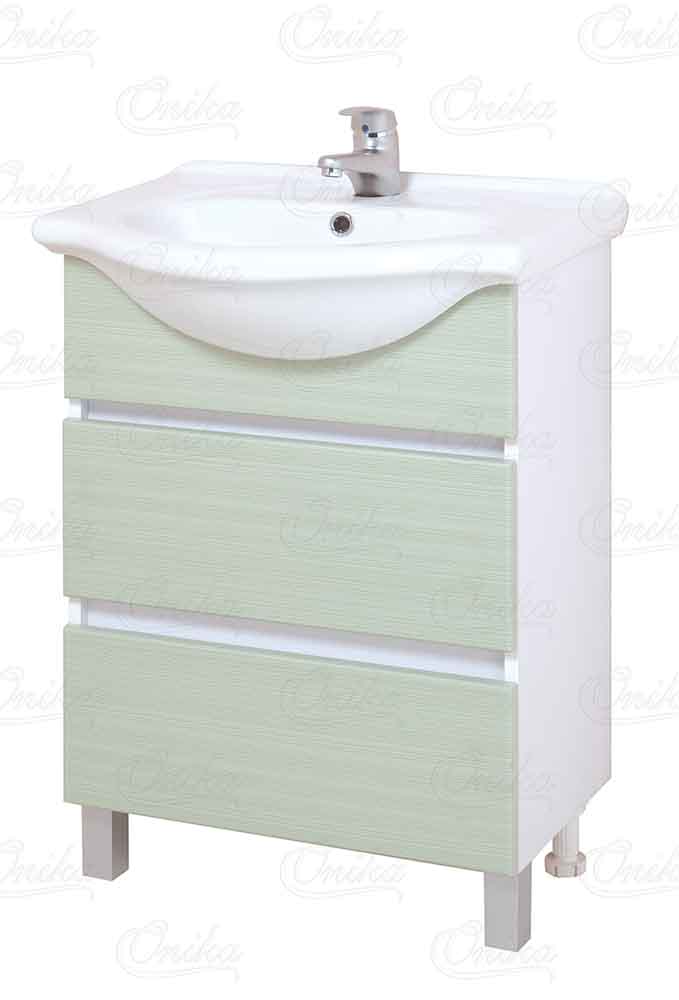 Тумба 60 см ЭЛИТА олива с умывальником