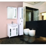 Тумба 55 см КРИСТАЛЛ напольная белая с умывальником Балтика-55 — изображение 9