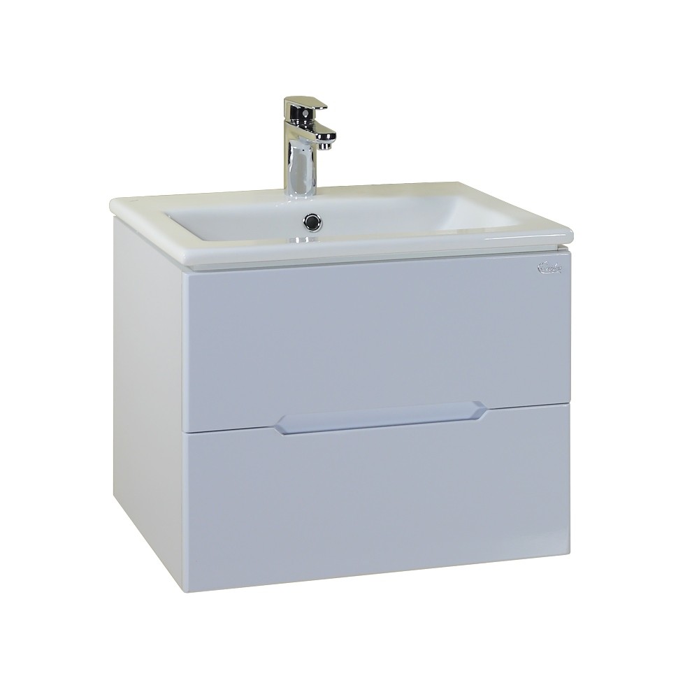 Тумба 60 см АЙЛЕНД подвесная с умывальником Элина-60