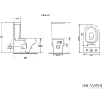 Унитаз безободковый напольный GROSSMAN GR-4448S/Германия — изображение 9