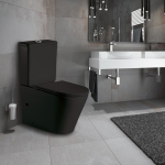 Унитаз безободковый МАТОВЫЙ напольный GROSSMAN GR-4449BMS Чёрный/Германия — изображение 9