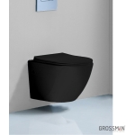 Унитаз безободковый подвесной GROSSMAN GR-4411BLACK S/Германия — изображение 11