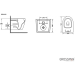 Унитаз безободковый подвесной GROSSMAN GR-4411S/Германия — изображение 6