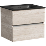 Тумба 60 см Urban ПОДВЕСНАЯ Sancos Дуб галифакс натуральный с умывальником CN7001MB