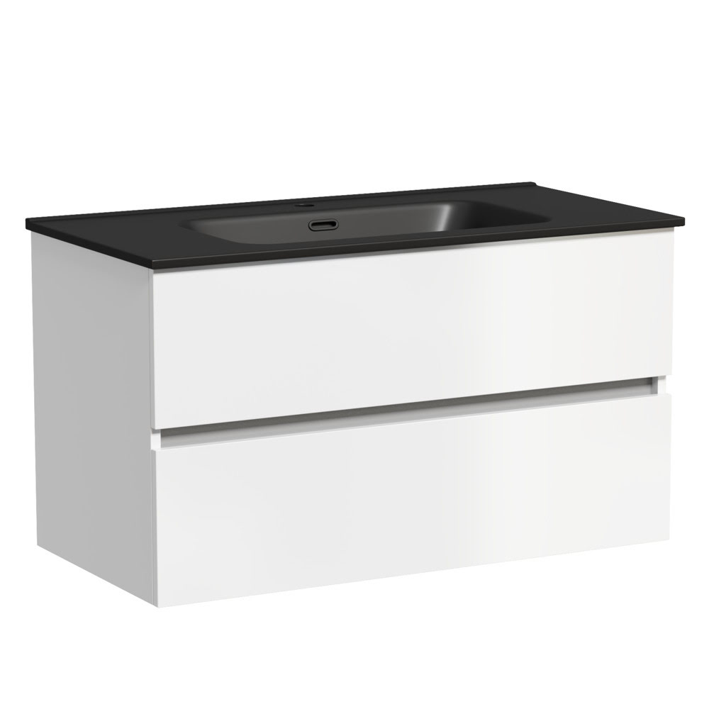 Тумба 90 см Urban ПОДВЕСНАЯ Sancos с умывальником CN7002MB