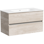 Тумба 90 см Urban ПОДВЕСНАЯ Sancos Дуб Галифакс с умывальником CN7002