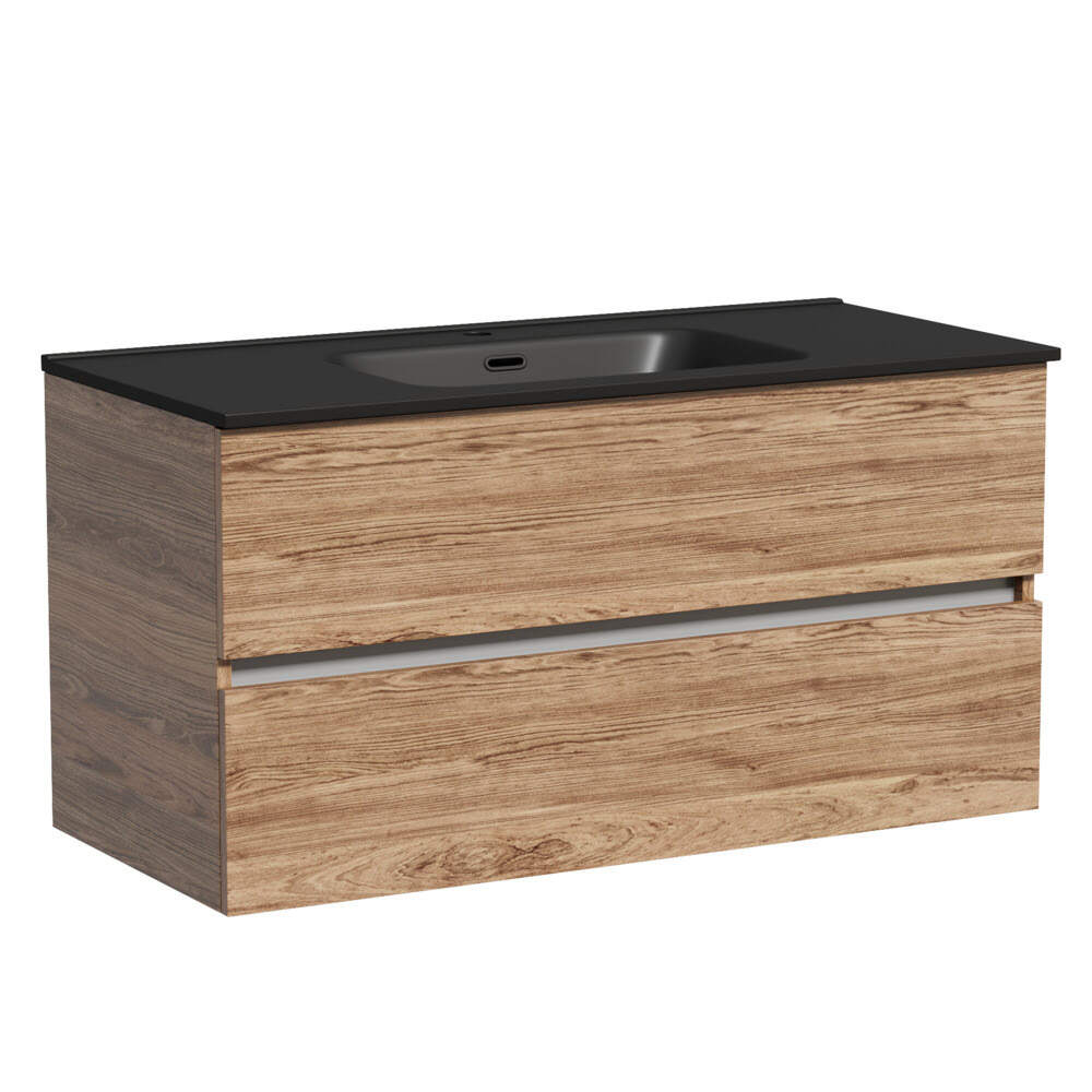 Тумба 100 см Urban ПОДВЕСНАЯ Sancos Дуб чарльстон с умывальником CN7003MB