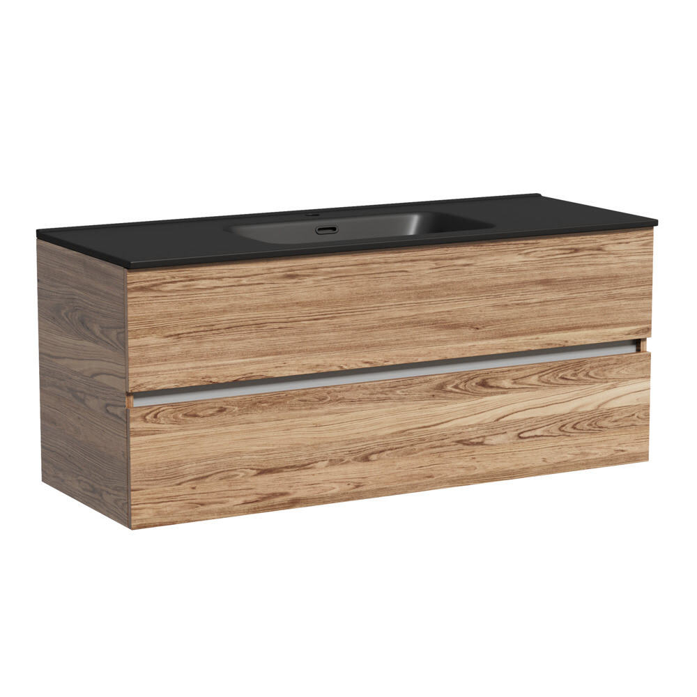 Тумба 120 см Urban ПОДВЕСНАЯ Sancos Дуб чарльстон с умывальником CN7006MB