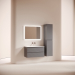 Тумба 90 см Folk Grey soft ПОДВЕСНАЯ Sancos с умывальником CN7019wx — изображение 2