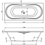 Ванна 170x75 см акриловая Briana VAGNERPLAST/Чехия — изображение 17