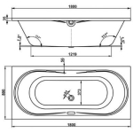 Ванна 180x80 см акриловая Briana VAGNERPLAST/Чехия — изображение 18