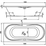 Ванна 180x80 см акриловая Briana VAGNERPLAST/Чехия — изображение 9