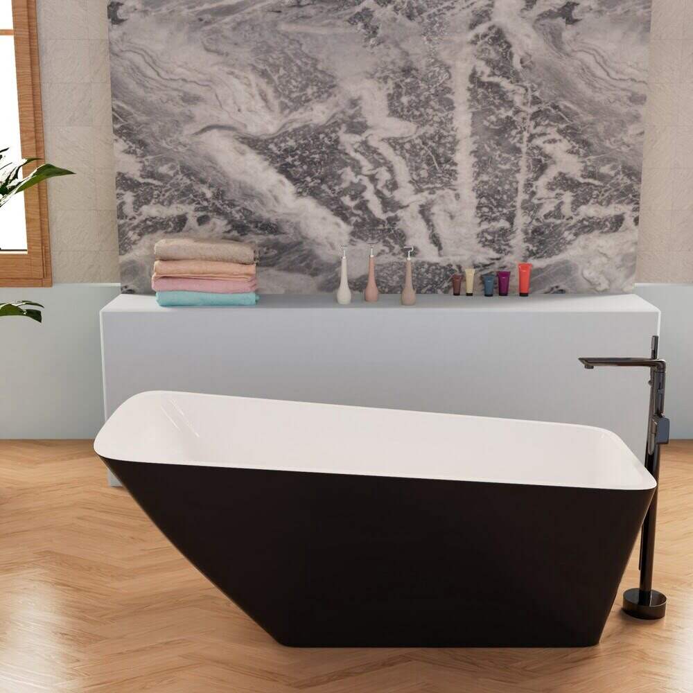 Ванна 170x80x66см Frank F6106 White/Black / Германия