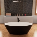 Ванна 170x81x60см Frank F6123 White/Black / Германия
