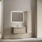 Тумба 90 см VERY Beige Soft ПОДВЕСНАЯ Sancos с умывальником CN7019 — изображение 3