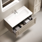 Тумба 90 см VERY Beige Soft ПОДВЕСНАЯ Sancos с умывальником CN7019 — изображение 5