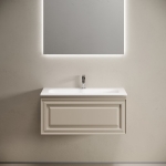 Тумба 90 см VERY Beige Soft ПОДВЕСНАЯ Sancos с умывальником CN7019 — изображение 4