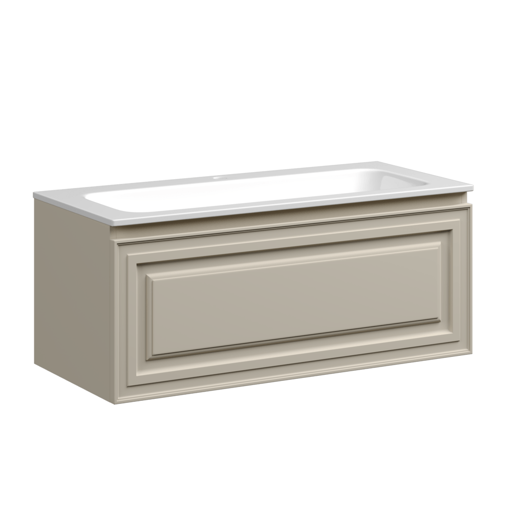 Тумба 100 см VERY Beige Soft ПОДВЕСНАЯ Sancos с умывальником CN7013