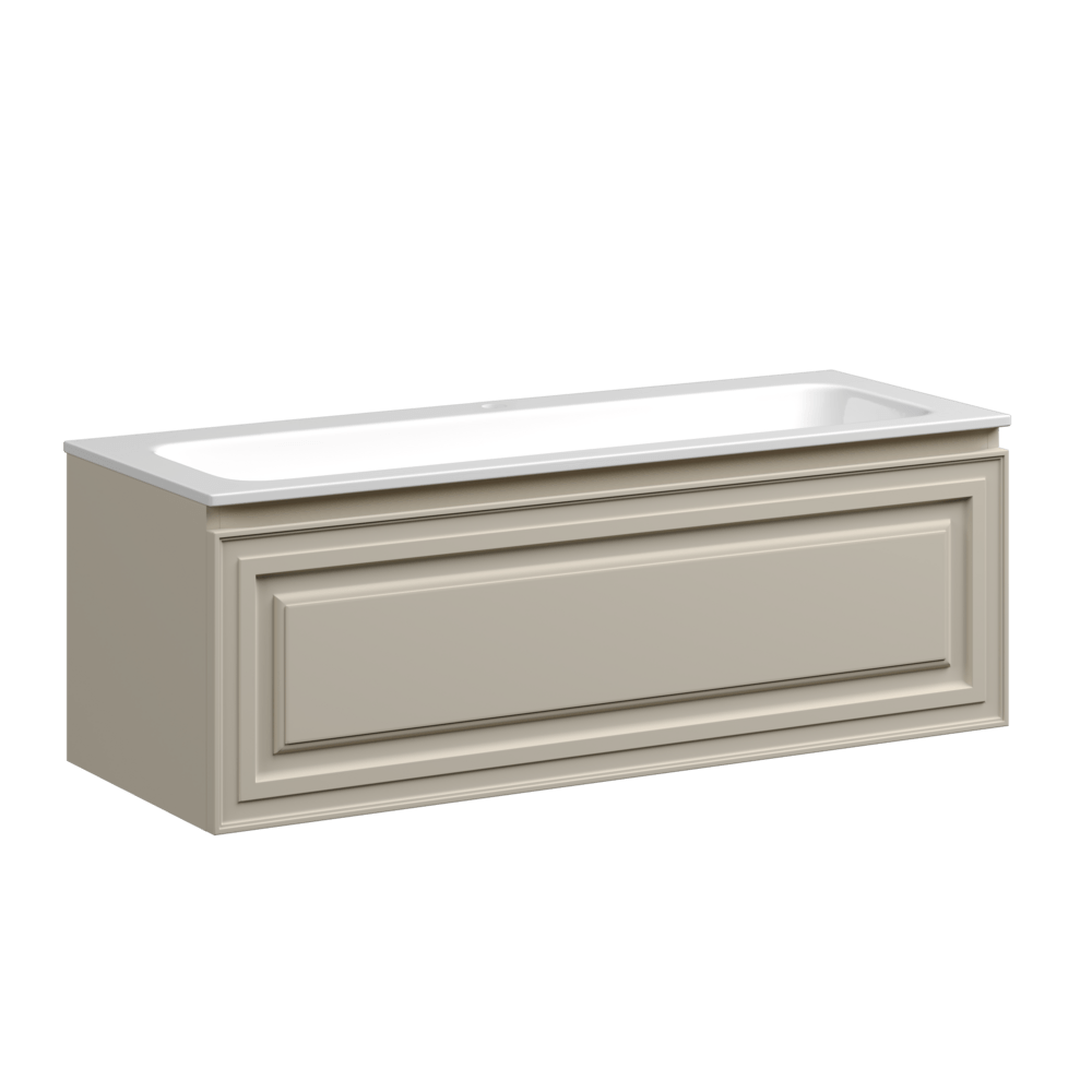 Тумба 120 см VERY Beige Soft  ПОДВЕСНАЯ Sancos с умывальником CN7017