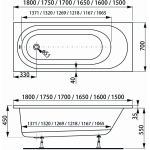 Ванна 140x70 см акриловая Kasandra VAGNERPLAST/Чехия — изображение 6