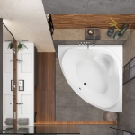 Ванна 150x150 см акриловая Athena VAGNERPLAST/Чехия