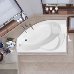 Ванна 150x100 см акриловая Левая Flora 150L VAGNERPLAST/Чехия