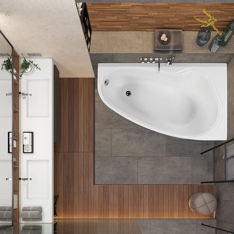 Ванна 150x90 см акриловая Правая Avona 150R VAGNERPLAST/Чехия