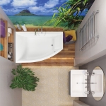 Ванна 160х105 см Левая акриловая Veronela offset 160L VAGNERPLAST/Чехия