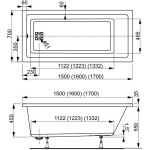 Ванна 170x75 см акриловая Cavallo VAGNERPLAST/Чехия — изображение 7