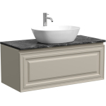 Тумба 100 см VERY Beige Soft ПОДВЕСНАЯ Sancos со столешницей и умывальником CN5005