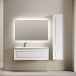 Тумба 120 см VERY Bianco Левая ПОДВЕСНАЯ Sancos с умывальником CN7006L — изображение 3