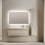 Тумба 120 см VERY Beige Soft Правая ПОДВЕСНАЯ Sancos с умывальником CN7006R — изображение 3