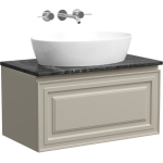 Тумба 80 см VERY Beige Soft ПОДВЕСНАЯ Sancos со столешницей и умывальником CN5018