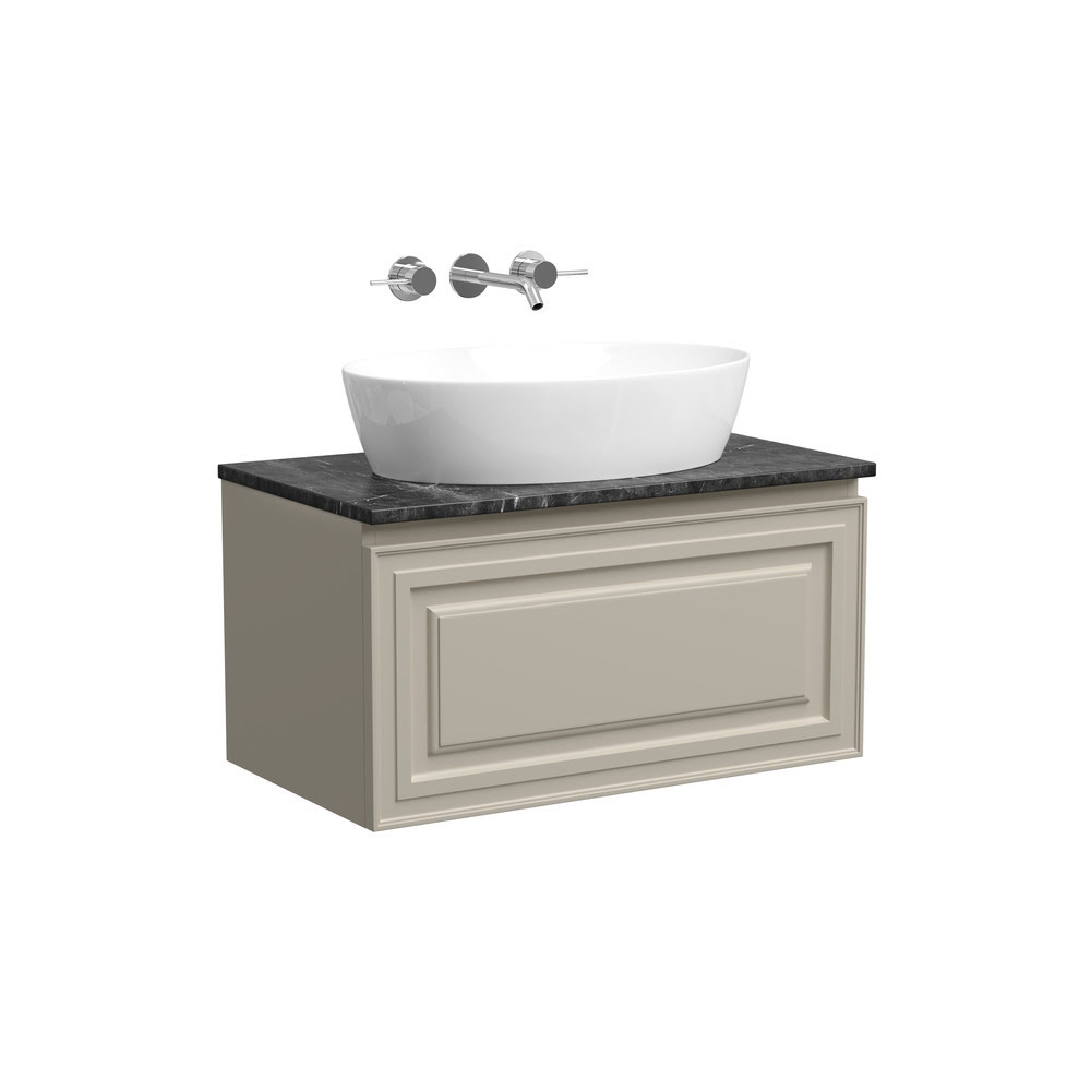 Тумба 80 см VERY Beige Soft ПОДВЕСНАЯ Sancos со столешницей и умывальником CN5018