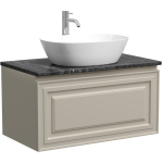 Тумба 80 см VERY Beige Soft ПОДВЕСНАЯ Sancos со столешницей и умывальником CN5005