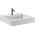 Раковина 60 см над стиральной машиной с кронштейнами CERAMICANOVA Quattro CN0101 / Италия — изображение 2