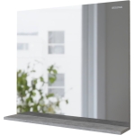 Зеркало 80 см ЭДВАНС Grossman Цемент светлый с полочкой