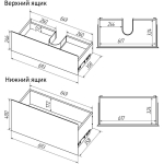 Тумба 70 см напольная Grossman МЕРКАДО графит матовая с умывальником Классика-70 — изображение 9